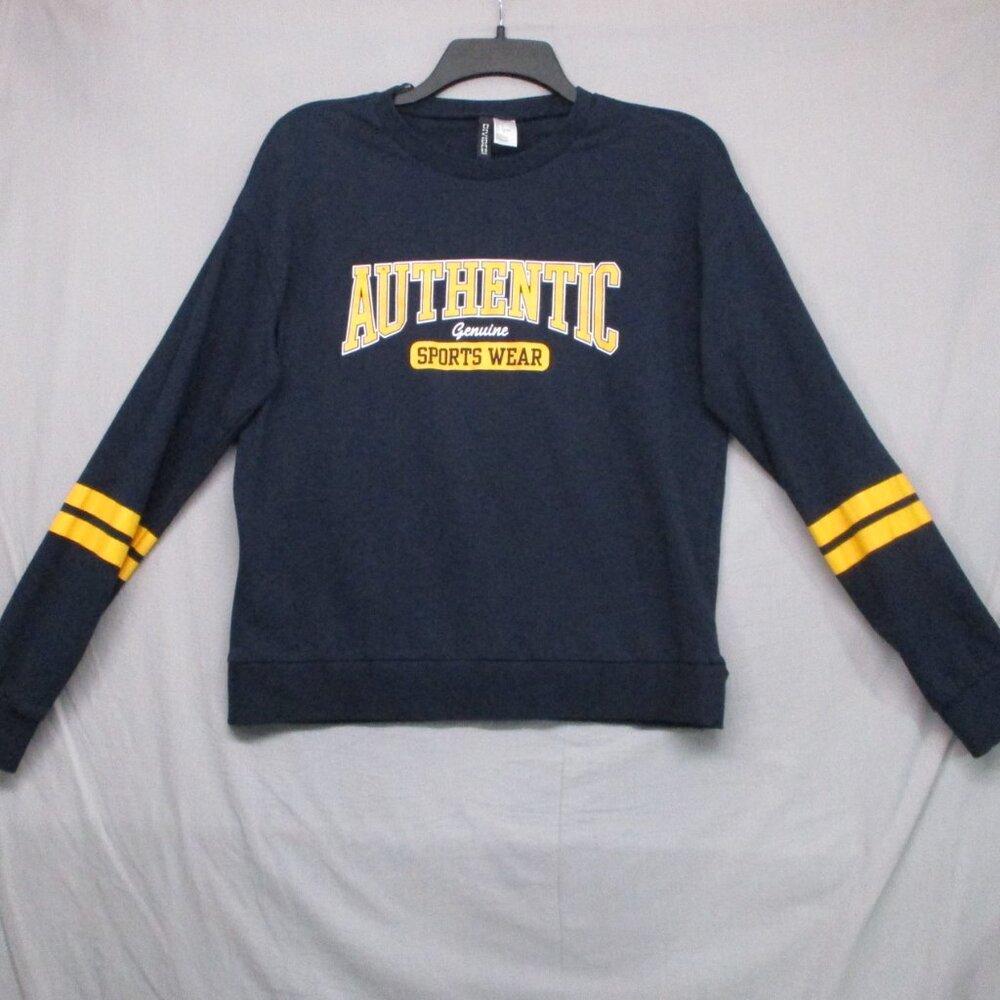 Divided Long Sleeve Crew-Neck Blue Women Size | S
